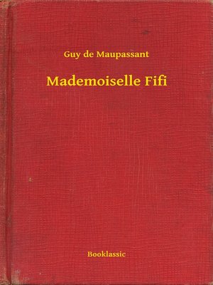 cover image of Mademoiselle Fifi